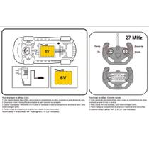 Carrinho de Controle Ferrar Spider Sport Bateria Recarregável
