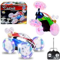 Carrinho de Controle Infantil Presente para Meninas e Meninos Luzes Coloridas