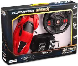 Carrinho De Controle Racing Control Speed X Vermelho - Multikids BR1142