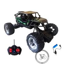 Carrinho de Controle Remoto 4x4 Recarregável Anda Na Terra Jeep Off Road Rock Crawler - Carrinho de Controle Remoto 4x4 Recarregável Anda Na Terra Jeep Off Road Rock Crawler -
