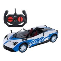 Carrinho De Controle Remoto 7 Funções Hot Wheels Outbreak Azul