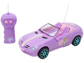 Carrinho de Controle Remoto Barbie - Fashion Driver 3 Funções Candide Rosa