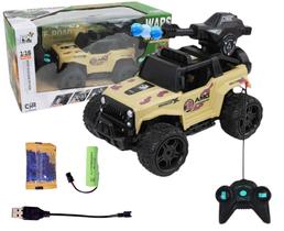Carrinho de Controle Remoto Brinquedo Recarregável Atira Bolinhas de Gel Carrinho de Controle Remoto Brinquedo Recarregável Atira Bolinhas de Gel