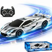 Carrinho De Controle Remoto Bugatti Brinquedo Corrida Veloz Com Luz A Pilha Cromado Dourado Brilhante Kizumba - Carrinho De Controle Remoto Bugatti Brinquedo Corrida Veloz Com Luz A Pilha Cromado Dourado Brilhante Kizumba -