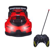 Carrinho de Controle Remoto Carro Esportivo Bugatti Vermelho Carrinho de Controle Remoto Carro Esportivo Bugatti Vermelho