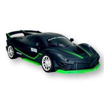 Carrinho De Controle Remoto Carro Esportivo Corrida Infantil Verde - Toy King