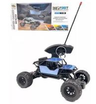 Carrinho De Controle Remoto Com Suspensão Big Foot Off Road azul - Toy King Carrinho De Controle Remoto Com Suspensão Big Foot Off Road azul - Toy King