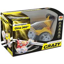 Carrinho de Controle Remoto Crazy Gira 360 DM Toys