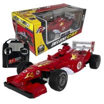 Carrinho de controle remoto Formula 1 Carro corrida vermelho