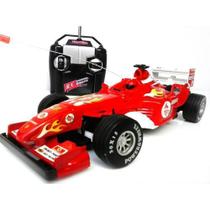 Carrinho de Controle Remoto Formula 1 Com Rodas de Borracha 1:24 Vermelha - Flash
