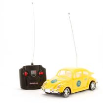 CARRINHO DE CONTROLE REMOTO FUSCA BR CLASSICS POLIBRINQ Amarelo CARRINHO DE CONTROLE REMOTO FUSCA BR CLASSICS POLIBRINQ Amarelo