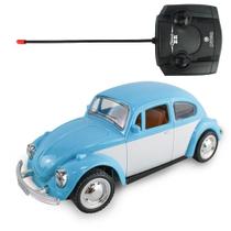 Carrinho De Controle Remoto Fusca Clássico Brinquedo Com Luz