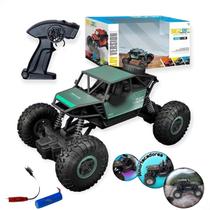 Carrinho de Controle Remoto Jeep Monster Truck Brinquedo Bateria Recarregável Porsche Infantil