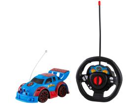 Carrinho de Controle Remoto Marvel Spider-Man - Smart Driver 3 Funções Candide Azul e Vermelho Carrinho de Controle Remoto Marvel Spider-Man - Smart Driver 3 Funções Candide Azul e Vermelho