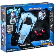 Carrinho de Controle Remoto Megaformers Auto Neptune Azul Multikids Carrinho de Controle Remoto Megaformers Auto Neptune Azul Multikids