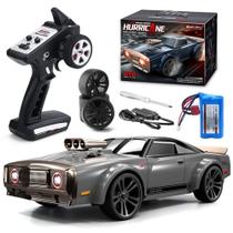 Carrinho de controle remoto para drift Hurricane 60km/h recarregável