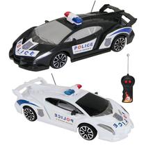 Carrinho de Controle Remoto Polícia 3 Funções Esportivo Brinquedo Escala 1:24 Carrinho de Controle Remoto Polícia 3 Funções Esportivo Brinquedo Escala 1:24