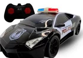 Carrinho De Controle Remoto Policia Super Carro Brinquedo.