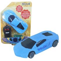 Carrinho de Controle Remoto Pop Racer Do Stitch Azul Claro Carrinho de Controle Remoto Pop Racer Do Stitch Azul Claro