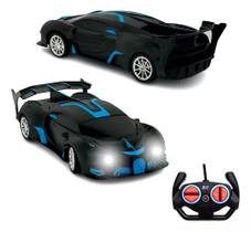 Carrinho De Controle Remoto Recarregável Acende Farol Az