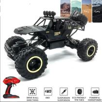 Carrinho de controle Remoto Rock Crawler Offroad 4x4 Escala 112 De 37 Cm Preto Carrinho de controle Remoto Rock Crawler Offroad 4x4 Escala 112 De 37 Cm Preto