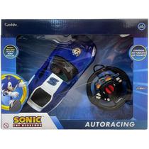 Carrinho de Controle Remoto Sonic Auto-Racing 3 Funções Azul Candide