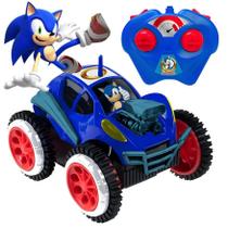 Carrinho De Controle Remoto Sonic Mania Tumbling Rush Manobras Capota e Volta