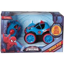 Carrinho de Controle Remoto - Spider Flip - Marvel - Spider-Man - Candide - Disney