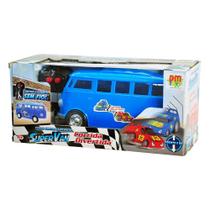 Carrinho de Controle Remoto Super Van Azul DM Toys
