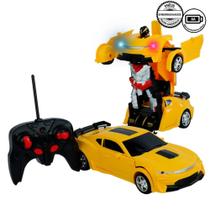 Carrinho de Controle Remoto Transformer Amarelo - Dt