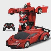 Carrinho De Controle Remoto Transformers Robô Lamborghini vermelho. Carrinho De Controle Remoto Transformers Robô Lamborghini vermelho.