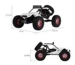Carrinho de controle remoto XKS high speed Storm 4WD 1:12 - 50km/h bateria Li-ion recarregável