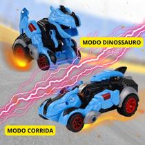 Carrinho De Corrida Dinossauro Brinquedo Dino Racer Fricção - OEM