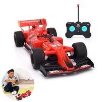 Carrinho de Corrida F1 Controle Remoto Efeito Fumaça LED