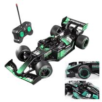 Carrinho de Corrida F1 Recarregável com Efeito de Fumaça