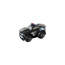Carrinho de corrida split car policial - bs toys