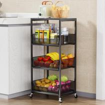 Carrinho de cozinha HaPirm Fruit Basket 4-Tier Rolling Storage