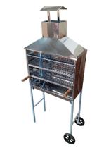 Carrinho de espetinho Inox 60cm