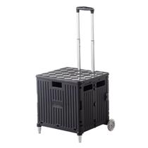 Carrinho De Feira Dobrável Multiuso Portátil Com Rodinhas e Apoio