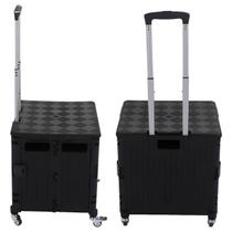 Carrinho De Feira Dobrável Multiuso Portátil Com Rodinhas