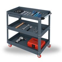 Carrinho de Ferramentas com 3 Bandejas Snel Ferramentas Carrinho Organizador para Oficina, Mecânica e Manutenção Profissional