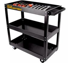 Carrinho De Ferramentas Profissional Para Mecanico Oficina The Black Tools