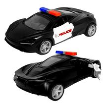 Carrinho de Ferro da Polícia Ferrari Brinquedo que Polícia Abre Portas - 1 Unidade Carrinho de Ferro da Polícia Ferrari Brinquedo que Polícia Abre Portas - 1 Unidade