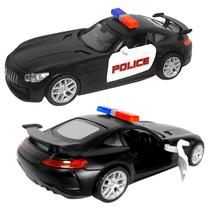Carrinho de Ferro da Polícia Mercedes Brinquedo que Polícia Abre Portas - 1 Und - Toy King