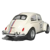 Carrinho De Ferro Fusca Clássico E Herbie Miniatura Coleção