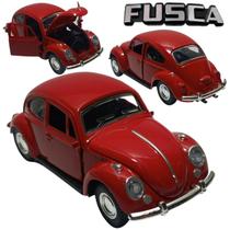 Carrinho De Ferro Fusca Clássico Fusquinha Miniatura Fricção Colecionavel