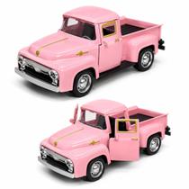 carrinho de ferro miniatura f100 1954 pick-Up 12 cm metal Cor:Rosa carrinho de ferro miniatura f100 1954 pick-Up 12 cm metal Cor:Rosa