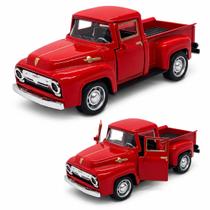 carrinho de ferro miniatura f100 1954 pick-Up 12 cm metal Cor:Vermelho