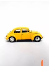 Carrinho De Ferro Miniatura Fusca Metal Escala 1:32
