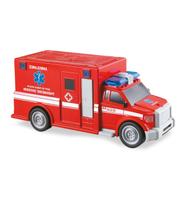 Carrinho de Frição Ambulância City Rescue com Som e Luz